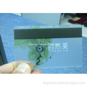 PVC Plastic Transparent Magnetic Strip Card